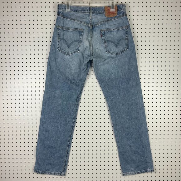 Levi's 501 Vintage 32x33 Blue Jeans Straight Leg Grunge Western Button Fly USA - Picture 1 of 9